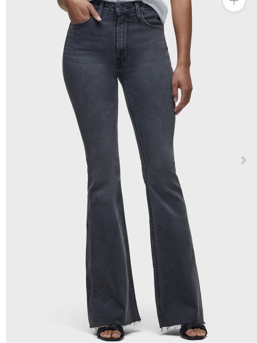 Hudson Holly High-Rise Flare Jean in washed black